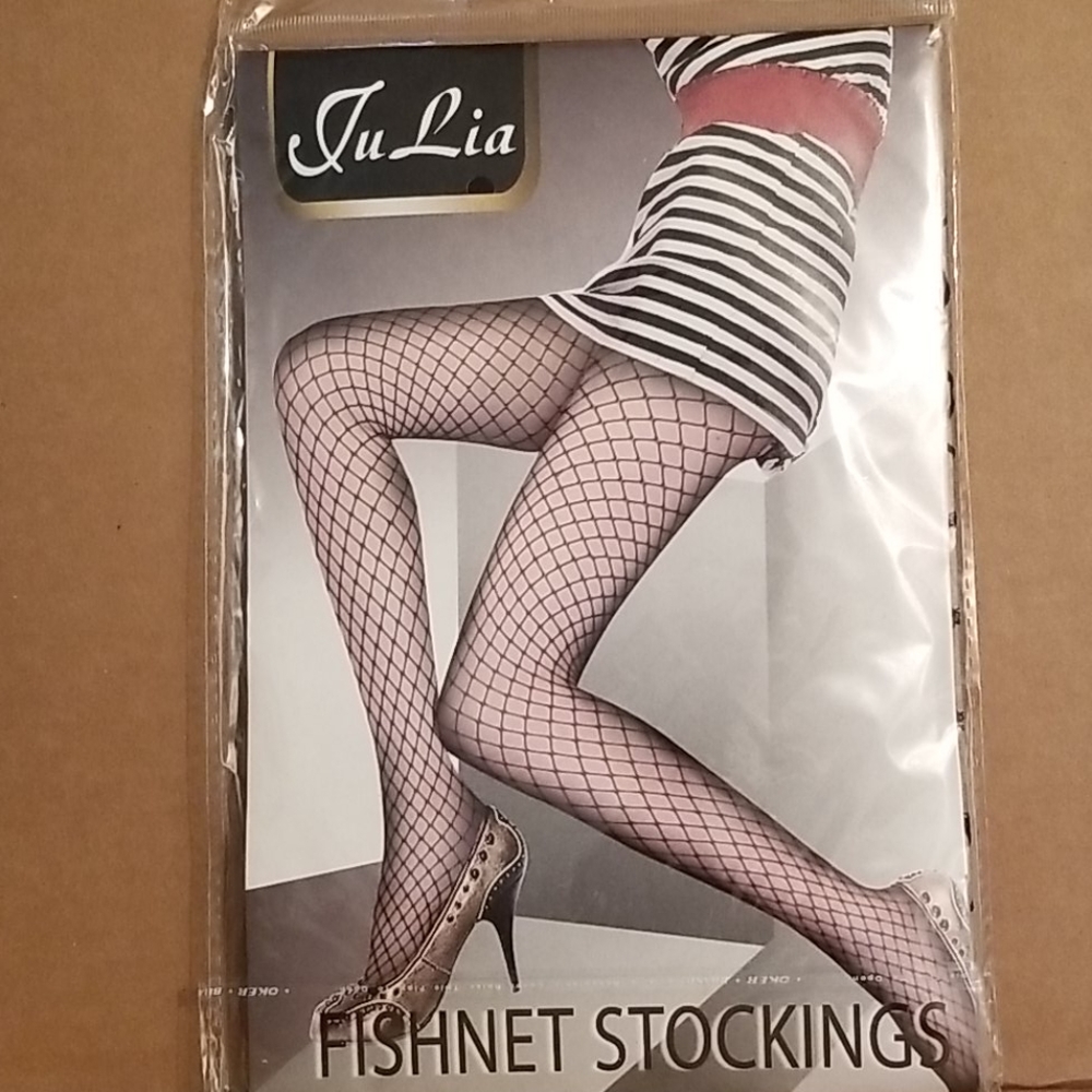 Black fishnet stockings